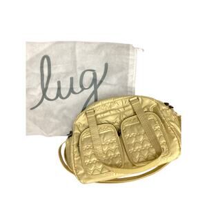 NWOT Lug Bag Women’s One Size Multiple Compartments Zippers Metallic Gold